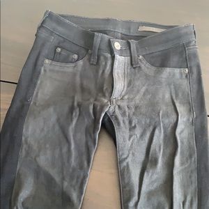 Black rag & bone jeans half leather
